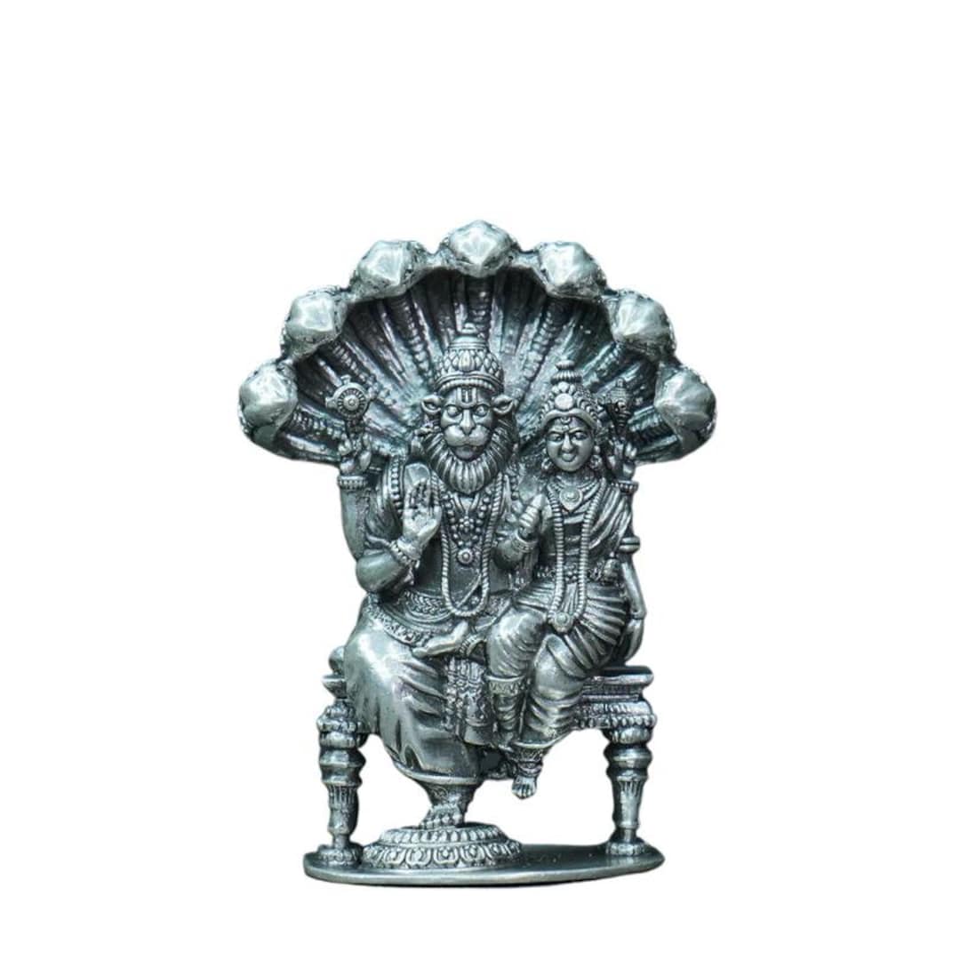 Pure Silver Narasimha Swamy 88.16g, Silver Laxmi Narasimha, Laxmi ...