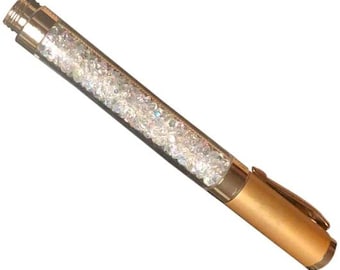 Bolígrafo de cristal de plata pura, 92,5% de pureza, 20 gramos.