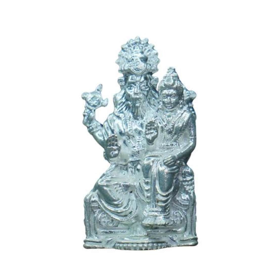 Pure Silver Laxmi Narasimha Swamy 118.07g, Silver Laxmi Narasimha ...