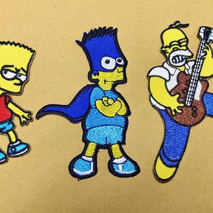 3-delad rolig karaktär broderad lapp tecknad TV-program lappar broderad applikation lapp tillbehör gör-det-själv för t-shirt jeans västar.