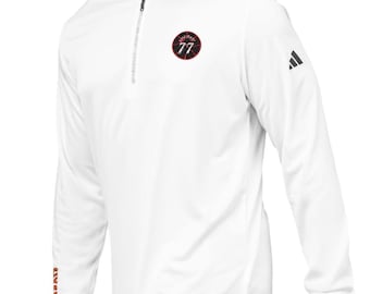 Bordado V.J. Edgecombe #77 adidas® Quarter-Zip: Ecológico y sostenible