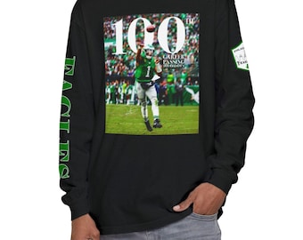 Jalen Hurts 100th Touchdown Pass Long-Sleeve Tee