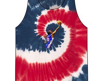 Camiseta unisex con efecto tie-dye de Tyrese Maxey Game Winner - Dibujo pastel original