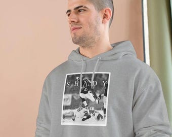 Sudadera con capucha de LeSean "Shady" McCoy con pintura de vallas de nieve en blanco y negro