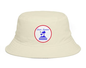 Sixers Summer Bucket Hat: Palm Trees, Island, Summer Vibe