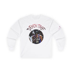 Joel Embiid Demon Time Long-Sleeve Graphic Tee