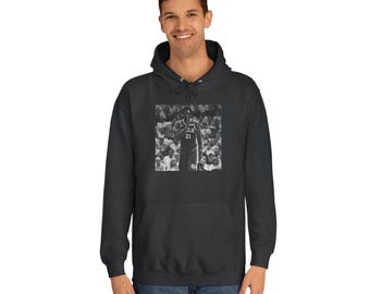 Masked Joel Embiid Black & White Sixers Graphic Hoodie