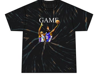 Camiseta teñida de los Philadelphia 76ers con el ganador del juego de Tyrese Maxey Kings