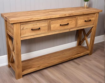 DIY Wooden Entryway Drawers Table Build Plan, DIY Wood Plan, DIY Furniture, Pdf File