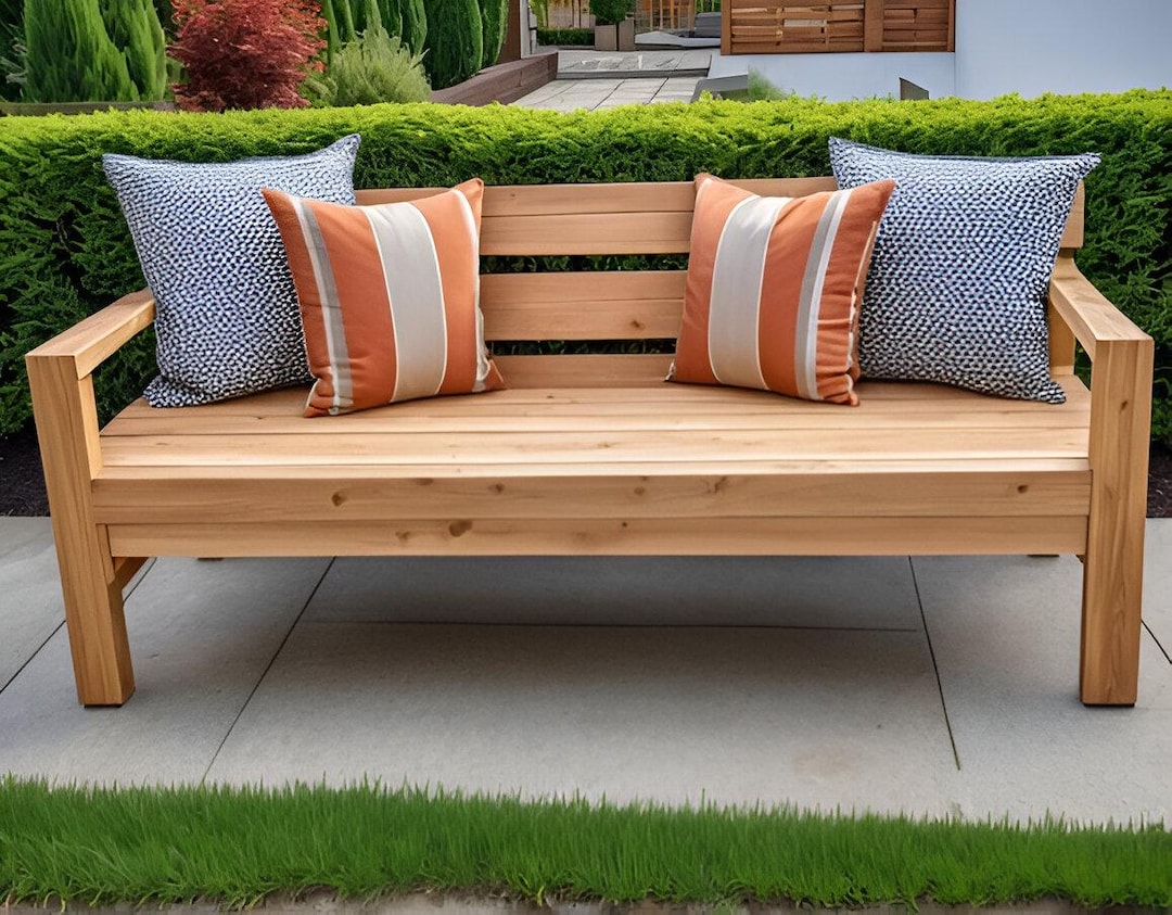 DIY Wooden Garden Bench Build Plan: Step-by-step PDF - Etsy