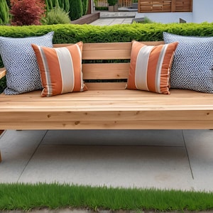 DIY Bench build plan, Woodworking plans, Outdoor bench plan, Patio bench plan, Lounge bench, Outdoor furniture, PDF File