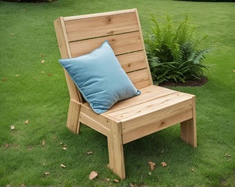 DIY Patio Garden Chair Build Plan: Woodworking PDF