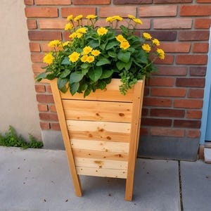 DIY Patio Planter & Flower Box Build Plan, Patio Planter, Patio Furniture, Wooden Planter Decor, Outdoor Planter, Large Planer, PDF