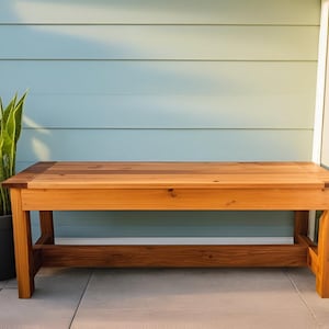 DIY Indoor Outdoor Storage Bench Build Plan, Patio Furniture, Indoor Furniture, Build Plan, PDF Download