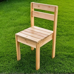 DIY Wooden Simple Kids Chair Build Plan, Children Chairs, Patio Chair, Rustic Chair, DIY Woodworking Plan, PDF