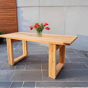 DIY patio garden table build plan, wood working plan, build plan, pdf file