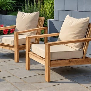 DIY Wooden Garden Chair Build Plan: Outdoor Patio Furniture (PDF File)