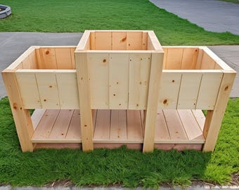 DIY garden planter box build plan, diy build plan, wood working plan, pdf file