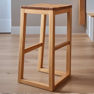 DIY Wooden Stool Build Plan: Simple Woodworking (PDF File)