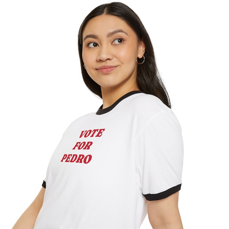 Urban Backwoods Vote for Pedro Uomo T-Shirt Bianco Taglia S