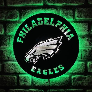 Philadelphia Eagles American Football Led Sign , Philadelphia Eagles Wall Decor Gift , Philadelphia Eagles American Football Fan Gift