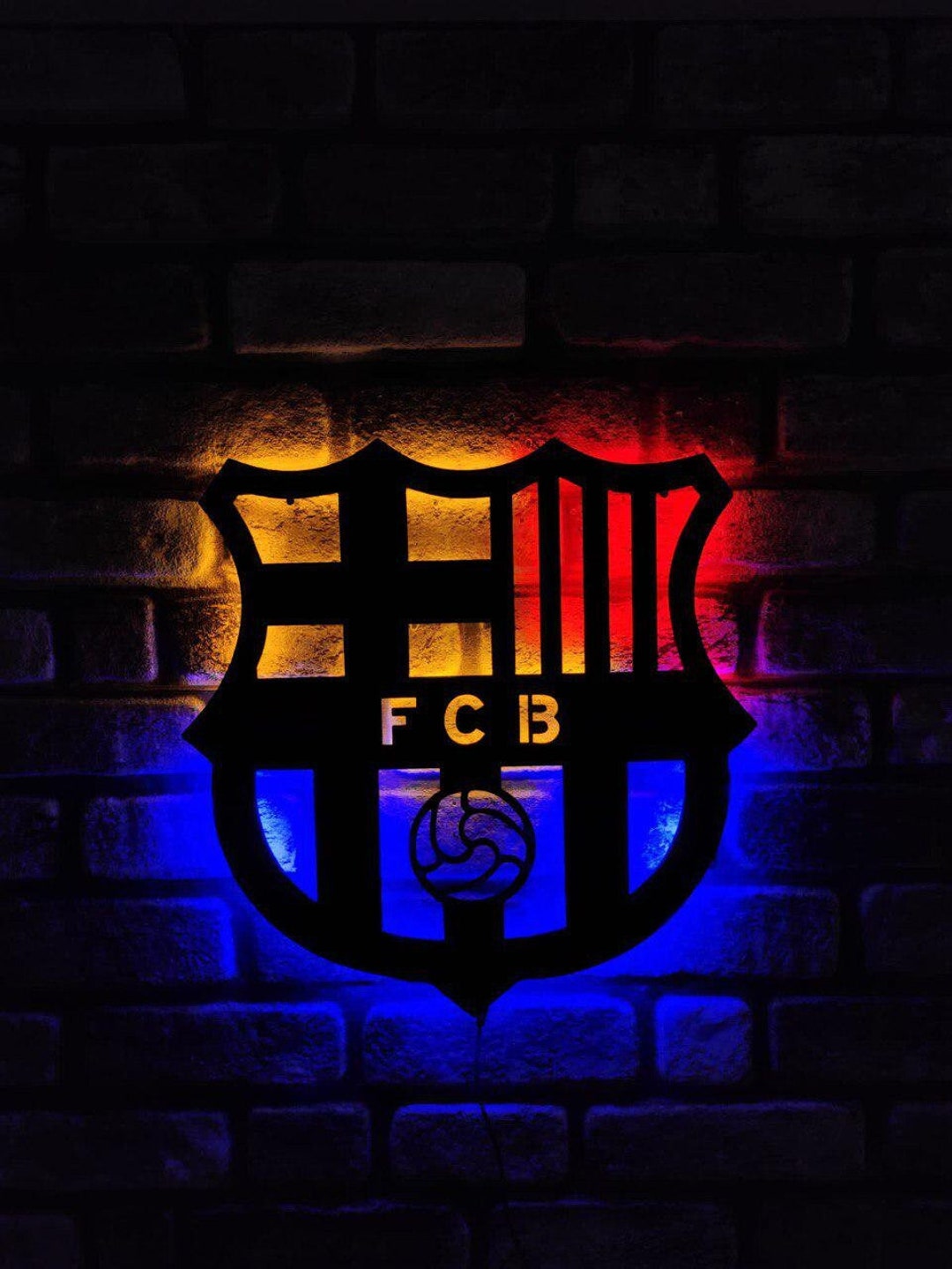 Barcelona Led Sign Christmas Gift Football Team Logo Led Sign