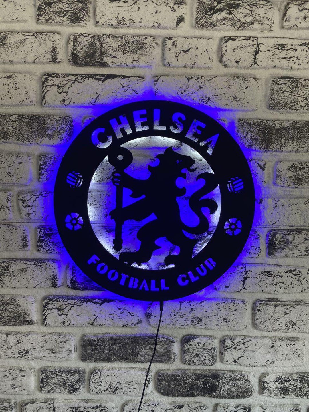 Chelsea Led Sign - Football Team Logo Led Sign - Chelsea Gift Decor ...