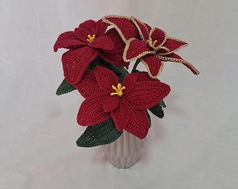 Stella di Natale Tedesco - Inglese - Stella di Natale - Schema all'uncinetto - Schema all'uncinetto