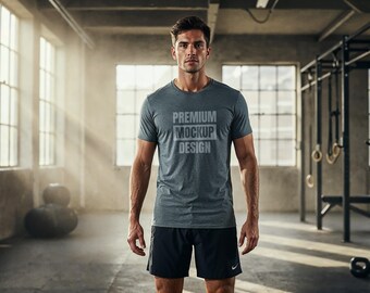 tshirt mockup, gym shirt mockup, fitness shirt, sport shirt mockup, mens shirt mockup, mockup shirt men, gymwear mockup, editable shirt