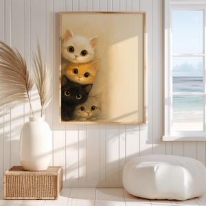 Kitty Cat Lover Printable Wall Art – Kitten | Digital Download Pet Portrait for Home Decor