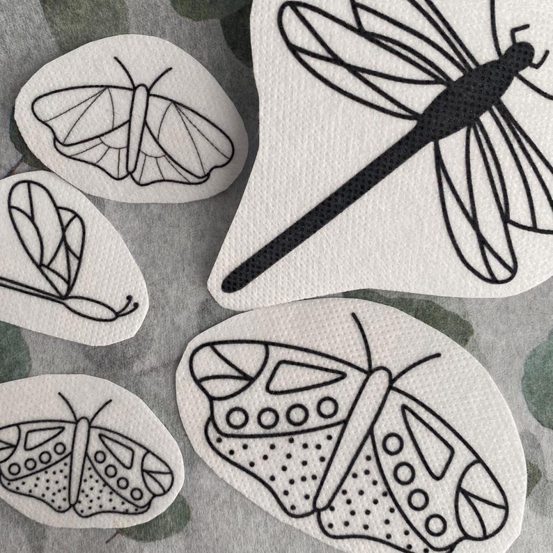 Printable Pretty Insects Insect Embroidery Stick and Stitch Designs: 26 Bug Patterns (printable ...