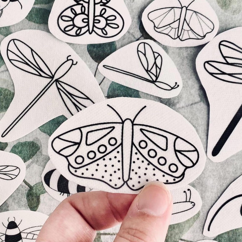 Printable Pretty Insects Insect Embroidery Stick and Stitch Designs: 26 Bug Patterns (printable ...