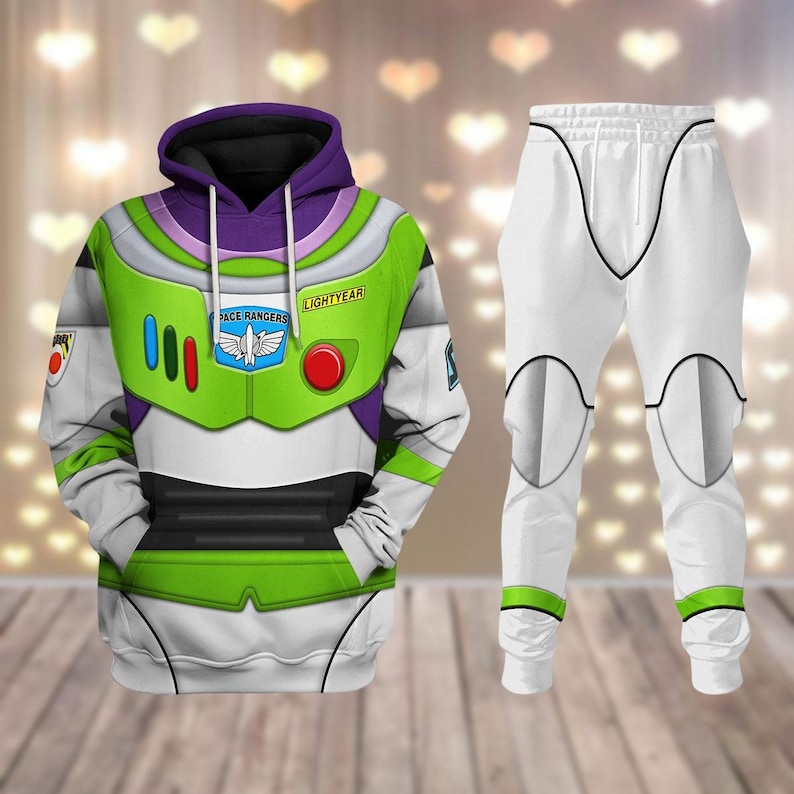 Buzz Lightyear Cosplay Hoodie Jogger, Toy Story Sweatpants Women, Disney Family Trip Costume, Disney Vacation 2025 Workout Clothes