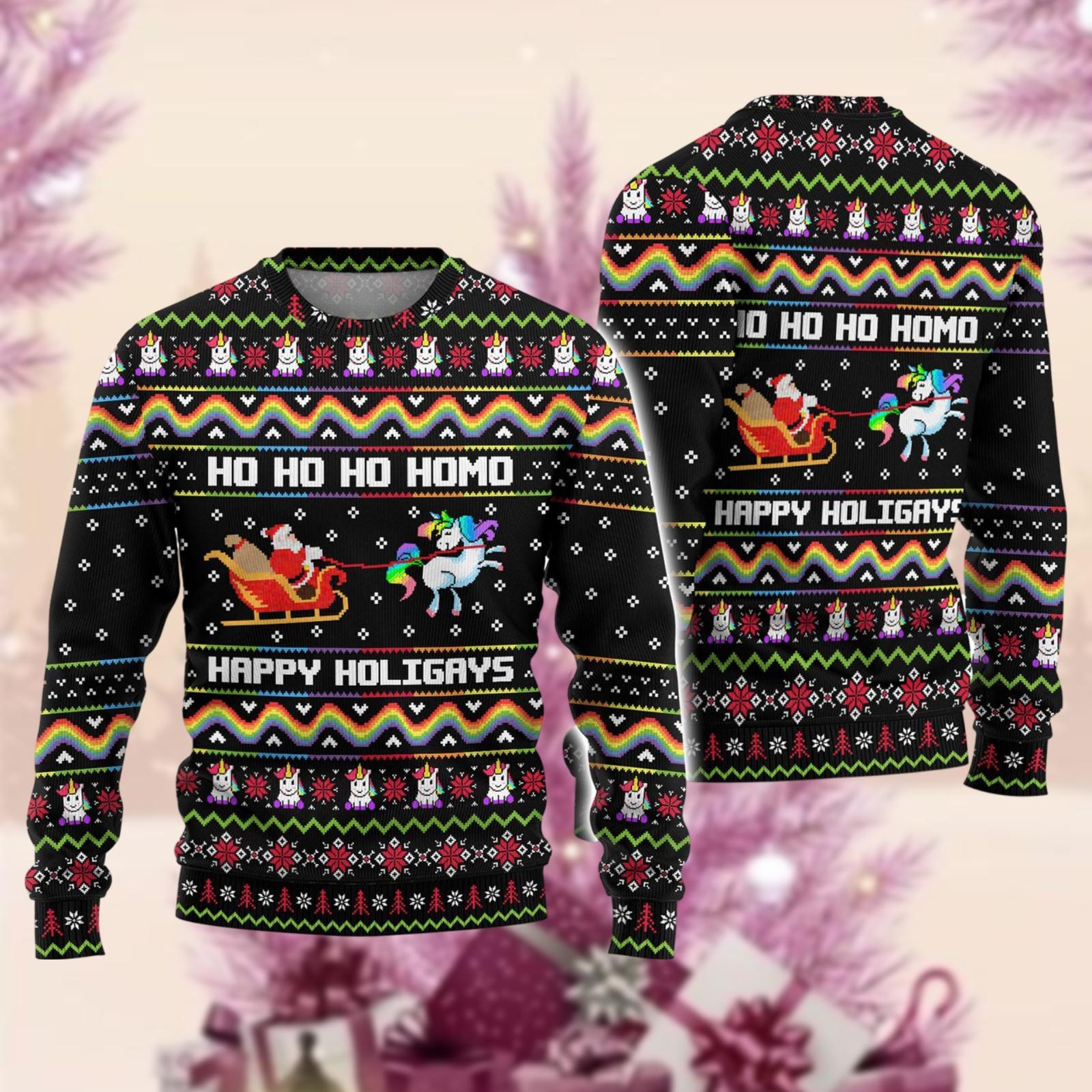 Lgbt ugly christmas sweater deals