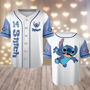 Custom Stitch Ohana Baseball Jersey, Disney Trip Baseball Shirt, Matching Team Jersey, Lilo & Stitch Shirt, Magic Kingdom Gift For Kids