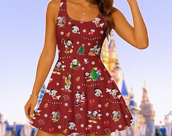 Mickey & Friends Skater Dress, Disney Merry Women Dress, Mickey Minnie Outfit for Girl, Disneyland Holiday Casual Dress, Xmas Gift Idea - Etsy Mickey & Friends Skater Dress, Disney Merry Women Dress, Mickey Minnie Outfit for Girl, Disneyland Holiday Casual Dress, Xmas Gift Idea - Etsy