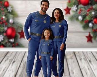 Chief Bogo bijpassende familiepyjamaset, Disney Zootopia-cosplaypyjama, Animal Kingdom-kerstshirt, kerstmis Disneyworld-kostuum