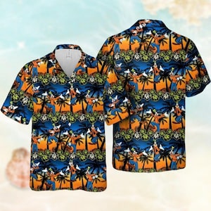 Goofy Hawaiian Shirt, Max Goof Button Down Shirt, Disney A Goofy Movie Beach Shirt, Funny Dog Tropical Shirt Men Women, Disney Trip Tee