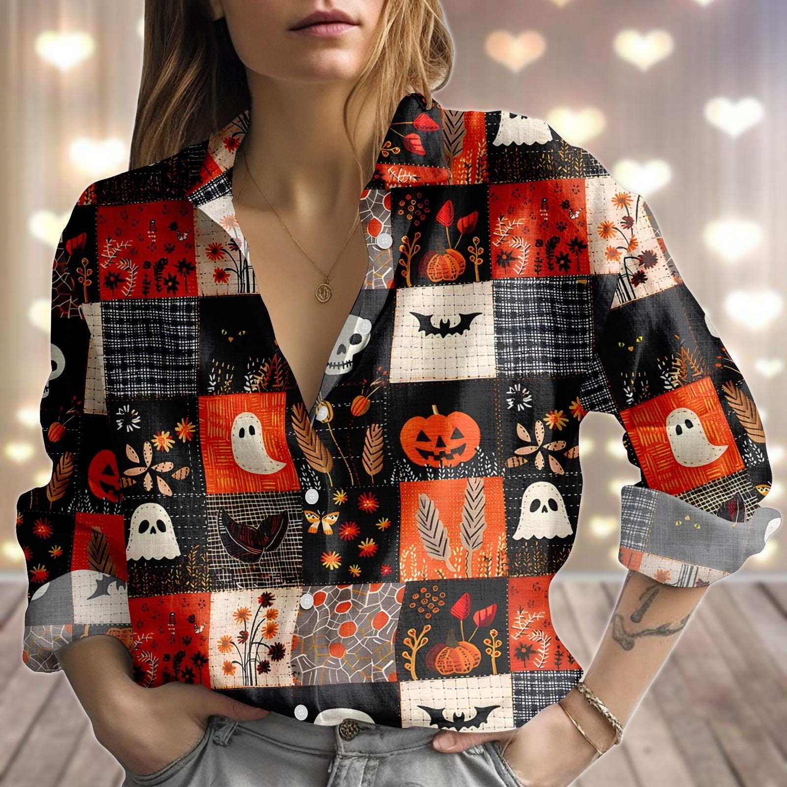 Patchwork Linen Shirt - Etsy Canada