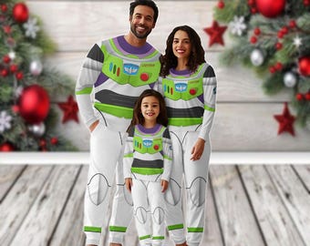 Buzz Lightyear Family Pajamas Set, Toy Story Cospaly Pajamas, Space Ranger Holiday Pajamas, Matching Family Pjs, Disney Christmas Gift