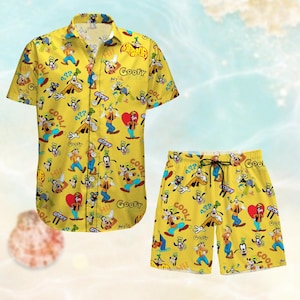 Goofy Dog Hawaiian Shirt, Disney Beach Shorts Men, Max Goof Hawaiian Shirt, Funny Dog Summer Shirt, Vacation Shirts Women Men