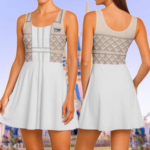 princess leia skater dress Star Wars Her Universe Princess Leia Cosplay Skater Dress Womens Size M  White