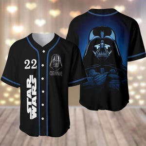 Custom Darth Vader Baseball Jersey, Star Wars Baseball Shirt, Matching Jersey Shirt, Star Wars Fans Jersey, Disneyland Gift For Men