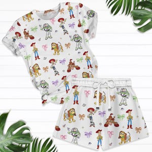 Toy Story Shirt, Disney Woody Buzz Jessies Tshirt, Pixar Toy Story Shorts Women, Cartoon Characters Shirt, Disney World Tee