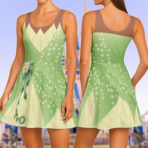 princess tiana dress women Tiana Dress Disney Princess Womens Run Disney Bounding Costume Princess and  the Frog Adult Activewear