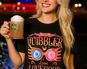 Wizarding Shirt Unisex T-Shirt Double Sided , Luna Love Magic Tee, 2-Sided Potter Shirt, Family Vacation Shirt, Custom Magical