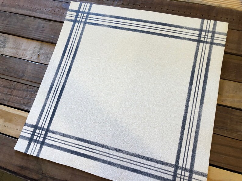 Placemats Canvas Wipeable Hand Painted Modern Farmhouse Etsy