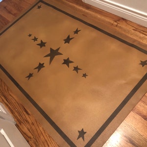 Early American Floorcloth Area Rug. Primitive floor cloth. May House Oil cloth. Expertly hand crafted to last!!!