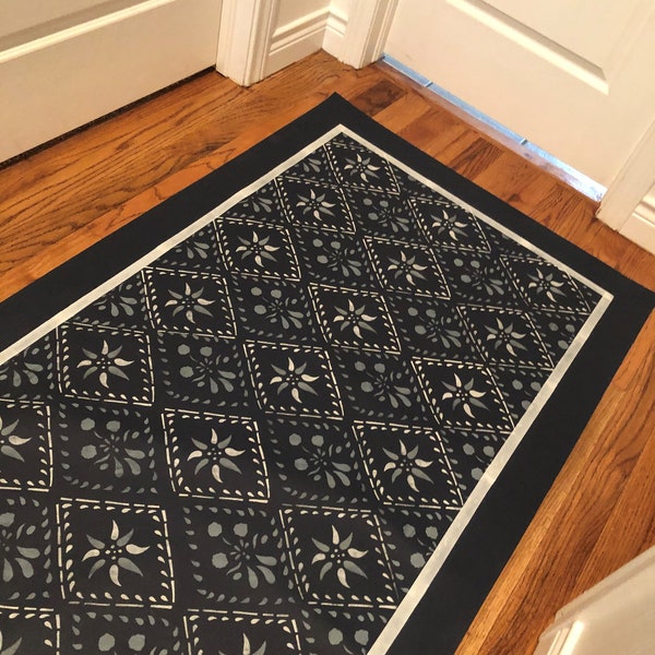 Oil Cloth Rugs Etsy