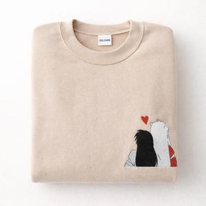 Anime bordado, sudadera, camiseta de anime bordada, sudadera con capucha bordada, manga anime inu